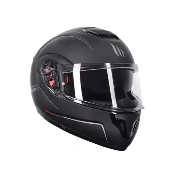 CASCO ATOM SV SOLID MAT BLACK RPMOTOS - Imagen 3