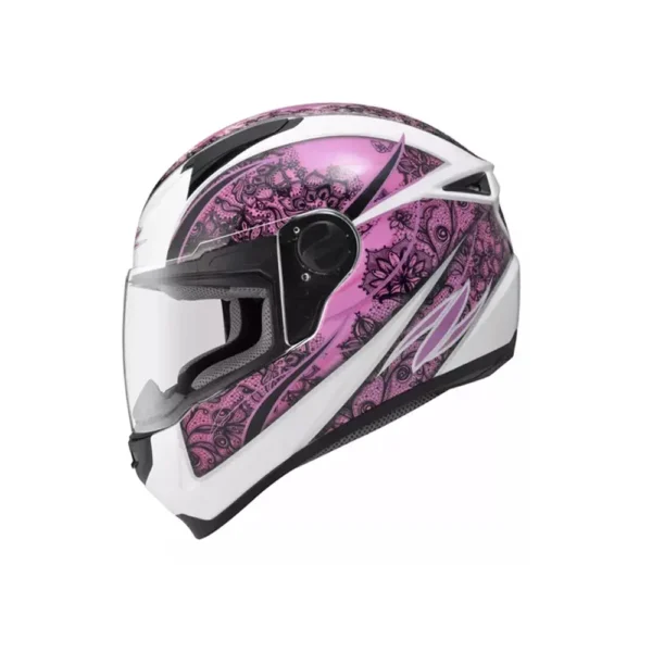 Casco Mujer Integral Moto Zeus 811 Al9 Blanco Rosa RPMOTOS