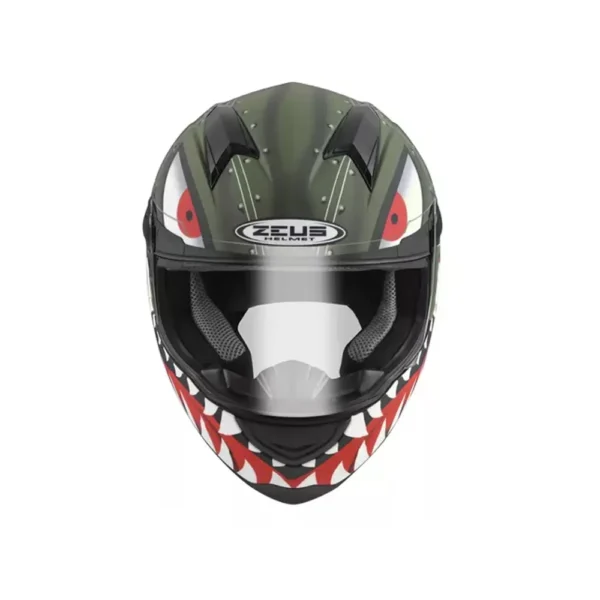 Casco Integral Moto Zeus 811 Al38 Verde Mate Monster RPMOTOS - Imagen 2